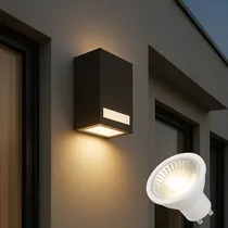Comprar Aplique Pared Exterior Unidireccional + Lamparas Led
