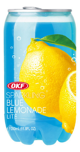 24 Latas De Water Sparkling Blue Lemonade 350ml
