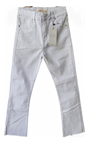 Jeans St Marie T24 Chupín Blanco Mujer Cropped