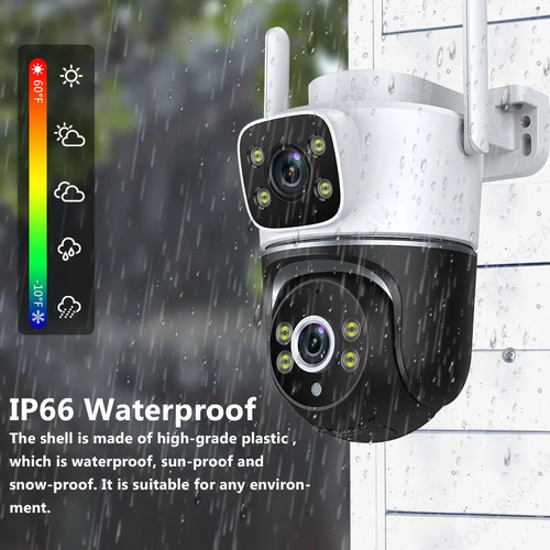 Cámara Intel Robótica Lente Tuya Smart F8-8mp Exterior Ptz