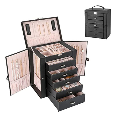 Caja Organizadora De Joyas Grande ProCase Color Negro ProCase PC-08363014