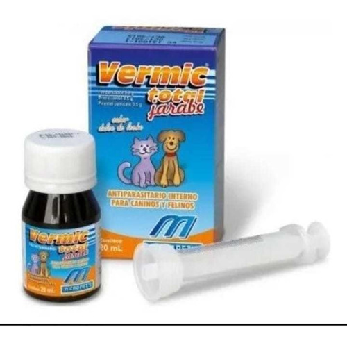 Desparasitante Vermic Jarabe 20ml Perros Y Gatos