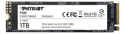 Dd Ssd M.2 1tb Patriot Pcie Gen3 X4