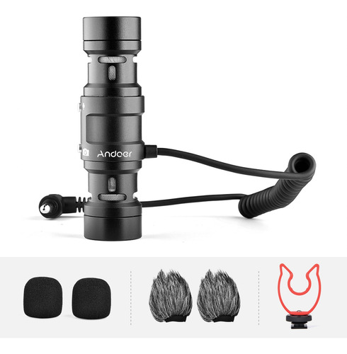 Andoer Mic11 Mini Single/gravação Direcional Dupla