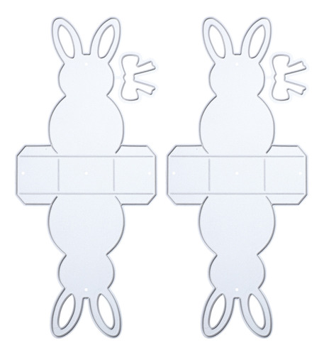 Molde Manual De Troqueles Para Conejos De Pascua, 2 Unidades