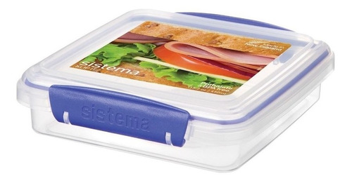 Contenedor Sandwich Sistema Klip It 450ml Recipiente Vianda