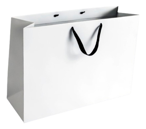 Bolsa Cart. Blanca 43x31x10 Cm, Impresas 1 Color- Pack X100u