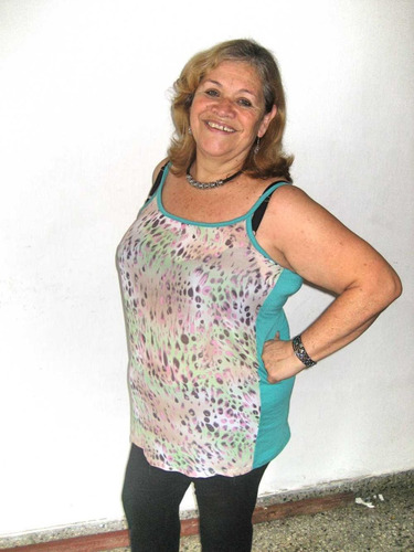 Musculosas De Gasa Estampada Talles Grandes Especiales