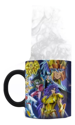 Taza Mágica Caballeros Del Zodiaco Colección Regalo