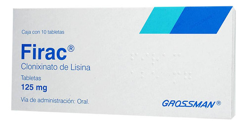 Firac Tabletas 125 Mg, 10 Tabletas