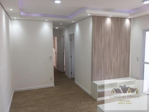 Apartamento Para Venda Em Santo André, Santa Maria / Campestre, 3 Dormitórios, 1 Suíte, 2 Banheiros, 2 Vagas - 00522_1-1787951