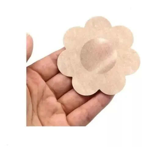Cubre Pezones X 5 Pares Adhesivo Desechable Modelo Flor