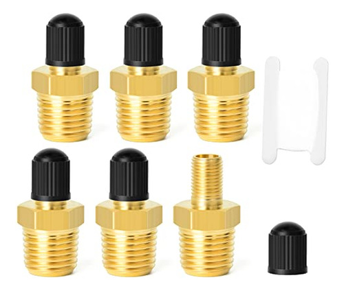 Válvula Tanque Anti-corrosión 1/8puLG Npt - 6pcs