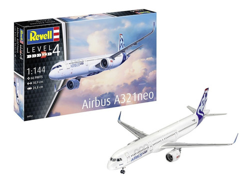Imagen 1 de 6 de Airbus 321neo - Escala 1:144 Revell 04952