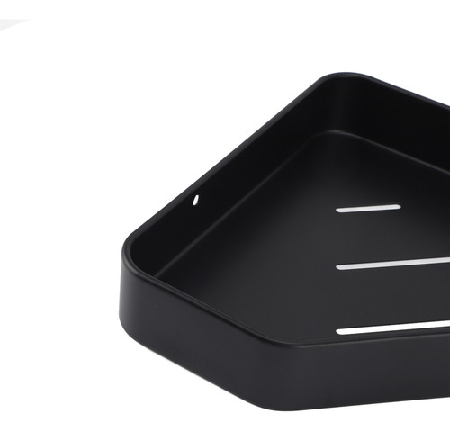 Estante Ducha Esquina Espacio Aluminio Montado Pared Negro