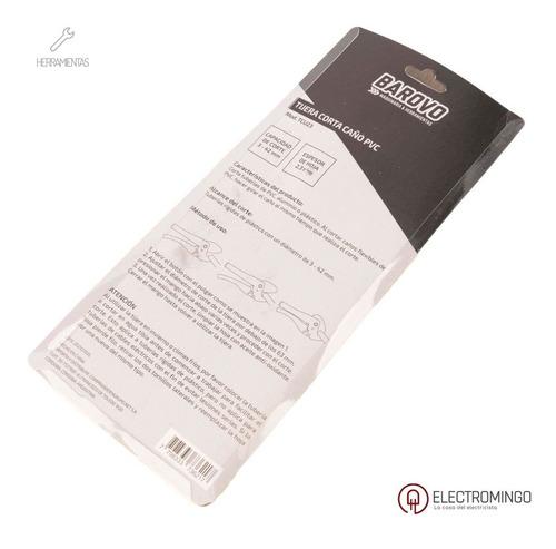 Tijera Corta Caño Pvc De 0-42 Mm Espesor De Hoja 2,3 Mm Udov