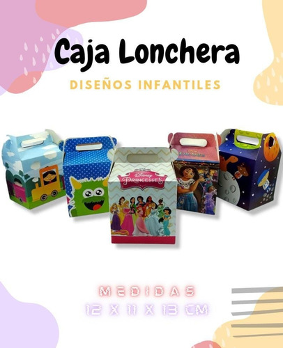 Media Docena Cajas Piñata Regalo Lonchera Sorpresa Infantil 