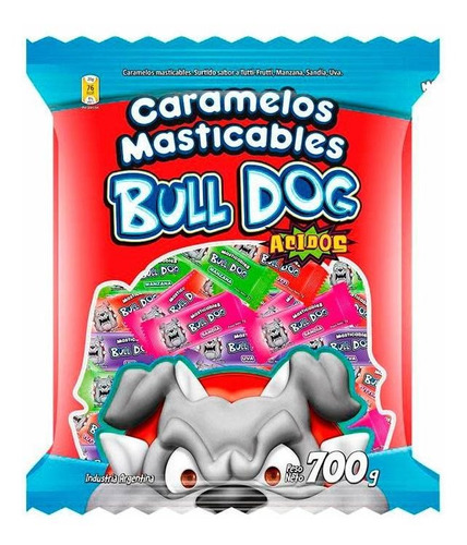 Pack X 3 Unid Caramelos  Masticables 700 Gr Bull Dog Carame