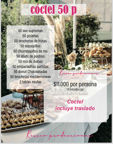 Cóctel Para 50 Personas