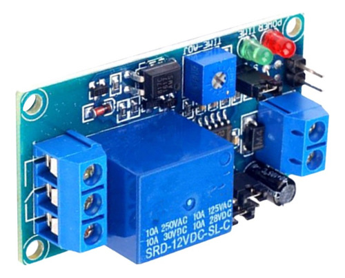 2xdc 12v Delay Timer Relay Módulo De Circuito De Retardo De