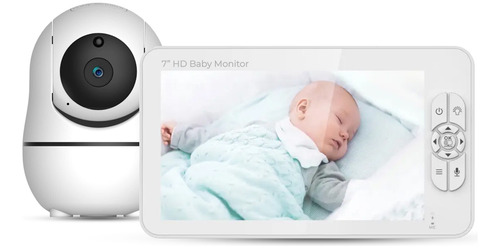 Babá Eletrônica Baby Monitor Tela Hd 7 Câmera Sem Fio 2.4g