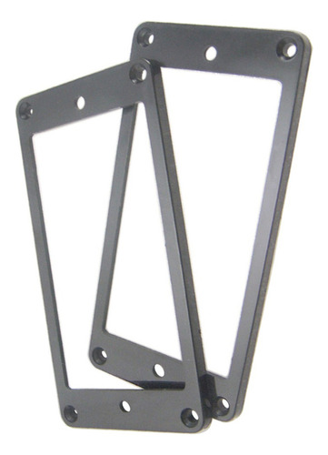 2pcs Plástico Plano Humbucker Marco De Montaje De Recogida