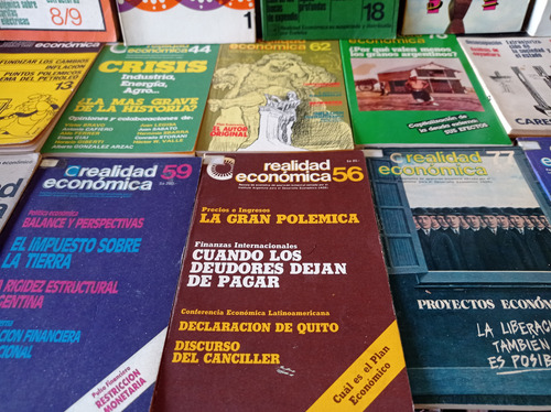 Revista Realidad Económica Y Libros 21 Total Lote (Usado)