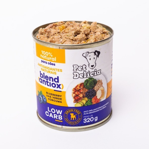 Imagem 2 de 8 de Ração Úmida Pet Delícia Antioxidante Low Carb 320g
