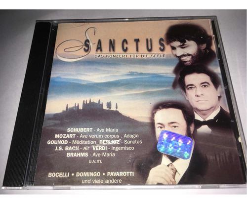 Sanctus Schubert Mozart Brahms Bach Berlioz Cd Usado