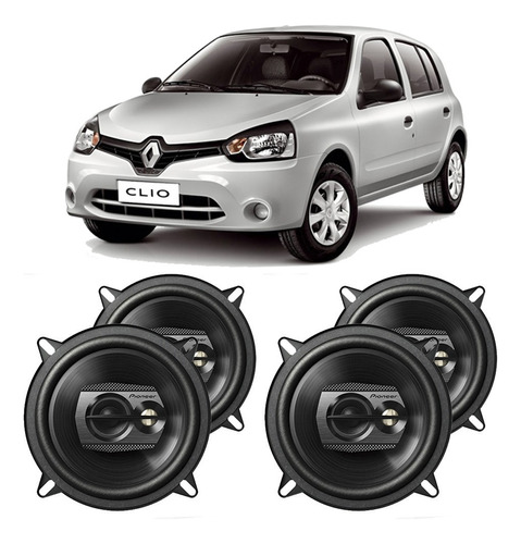 Kit Alto Falante Renault Clio 2013 A 2018 Pioneer 200w