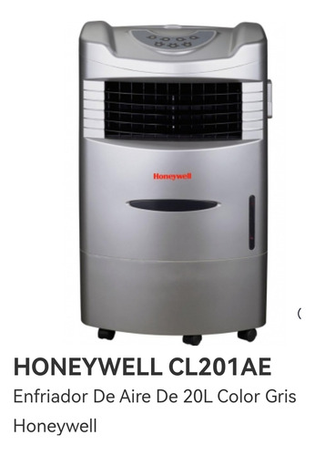 Enfriador Portatil Honeywell De 20 Litros Color Gris