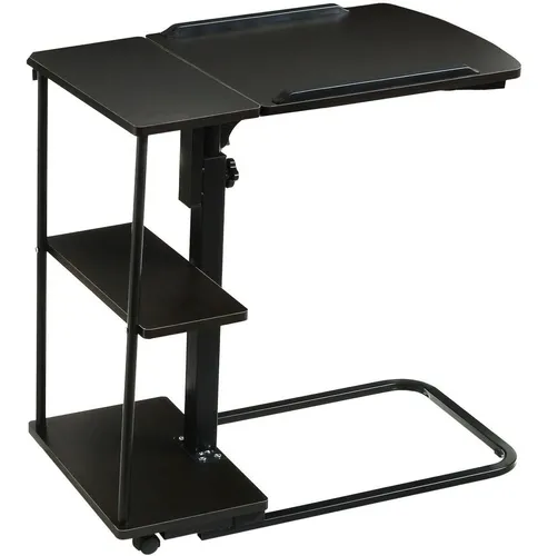 Mesa De Cama Con Ruedas De Altura Mesa Lateral De La Ba...