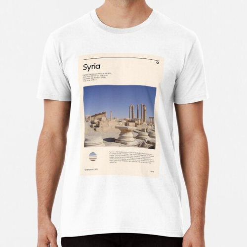 Remera Visita Siria (cartel De Viaje) Algodon Premium