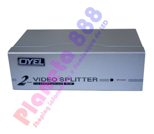 Splitter Vga 1x2 Distribuidor / Divisor De Sinal De Video 