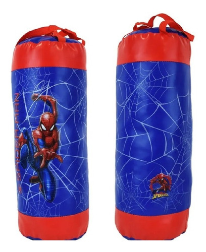 Set De Boxeo Infantil Con Guantes Spiderman 60cm Tictoys