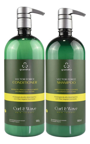 Grandha Shampoo Condicionador Cacheados Vector Curl Wave