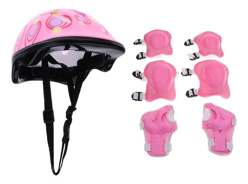 Casco Para Niños Codo Muñeca Protectora De Almohadillas