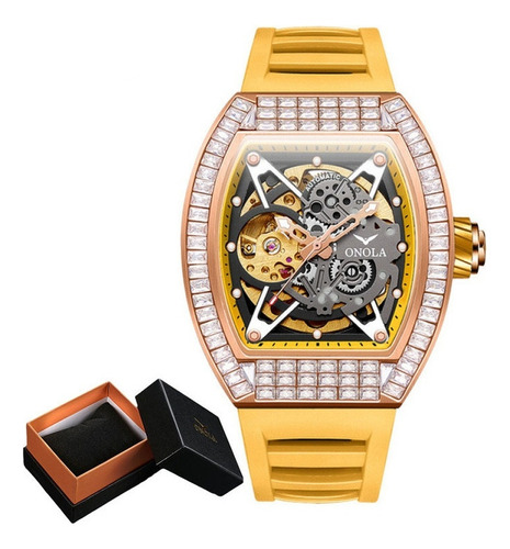 Relojes Mecánicos Onola Luxury Diamond Hollow