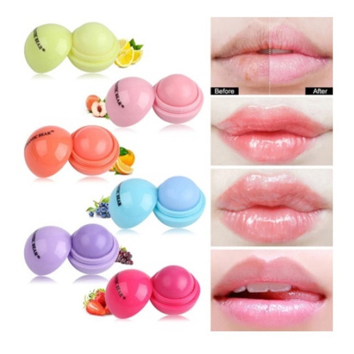 Protector Labial Bola Lip Balm Romantic Bear Tipo Eos-unidad