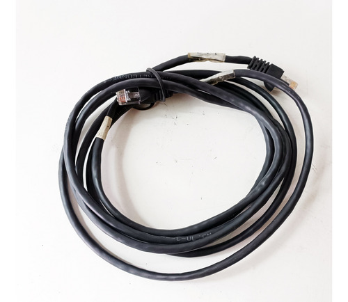 25 Patch Cord Cat6 Utp Verde E Preto Amp 1,5 Metros (Usado)