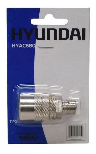 Conector Rápido Macho De 1/4 Hyundai Hyac560 Envío Gratis