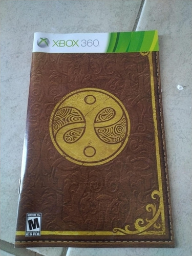 Instructivo Manual Juego Xbox 360 Solo Sin Juego Fable 3 (Usado)