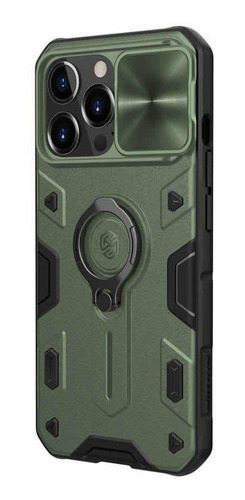 Carcasa Nillkin Camshield Armor Para iPhone 13 Pro-verde