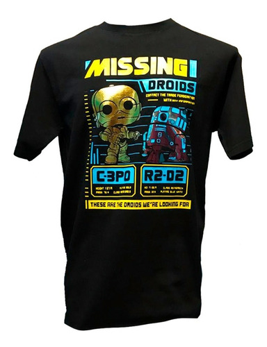 Playera Star Wars   C-po  R2-02