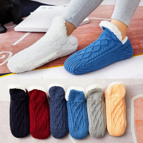 Calcetines Térmicos Antideslizantes Invierno Para El Hogar