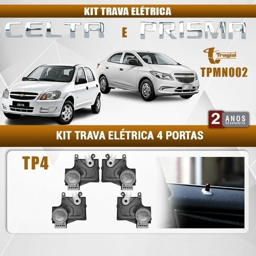 Kit Trava Elétrica Tragial Tp4mn Fiat Palio Gm Celta Fiesta