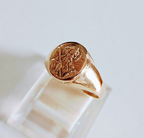 Espectacular Anillo San Benito En Moneda Peruana (Usado)