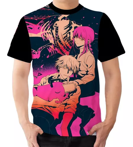 Camiseta Camisa Chainsaw Man Denji Motosserra Anime 3