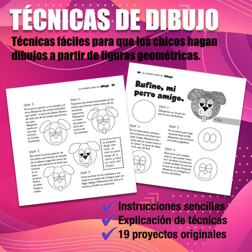 Mi Primer Libro De Dibujo Libro De Dibujo Para Chicos de Taina Rolf Editorial Imaginador Tapa Blanda