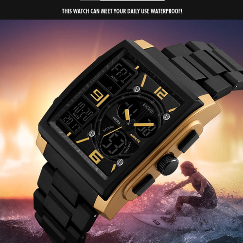Relojes Electrónicos De Fecha Impermeables De Lujo Skmei